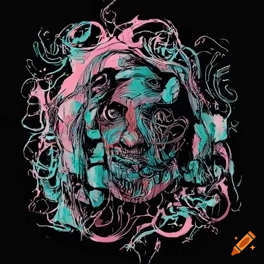 abstract cover art for a rock band