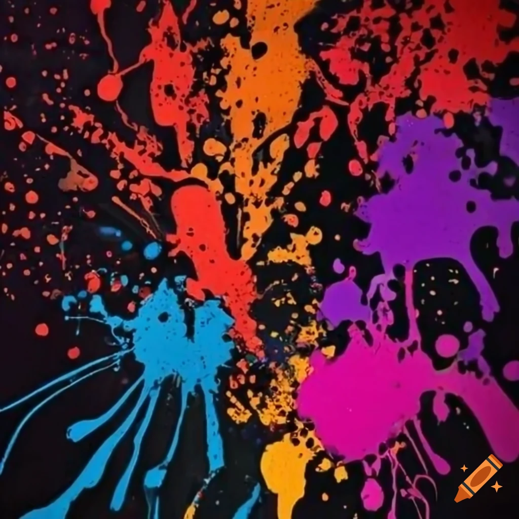 abstract paint splatter