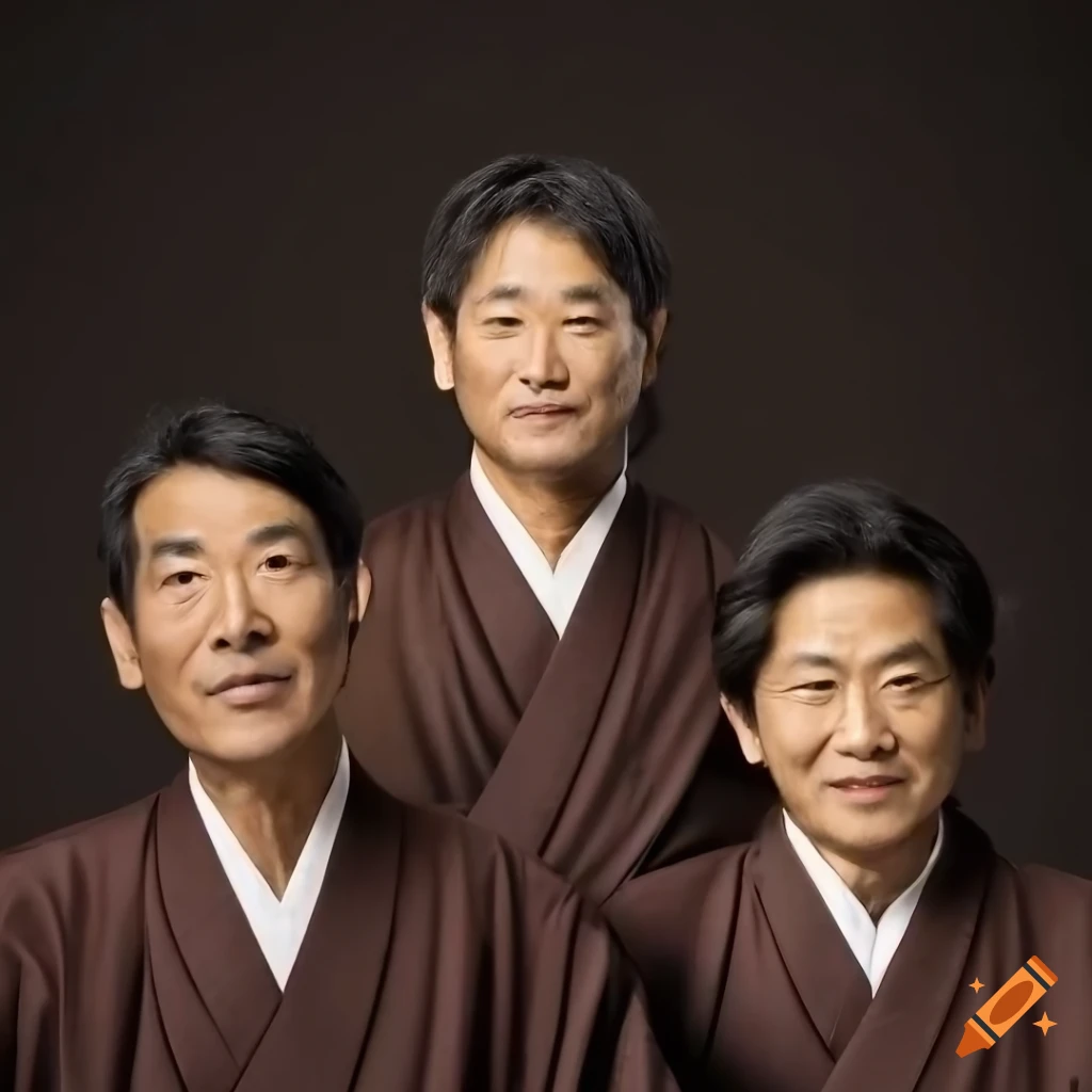 front facing image of influential Japanese male choir members