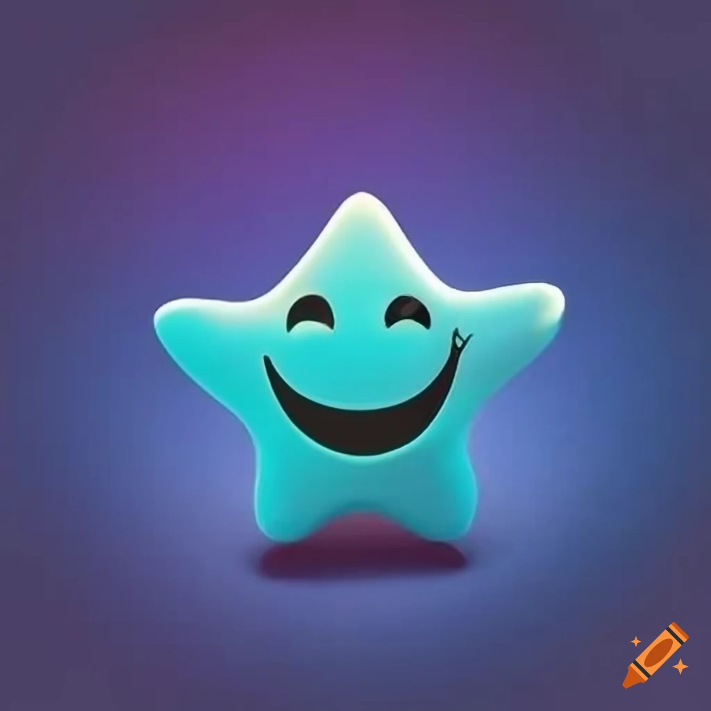 digital art of a smiling star