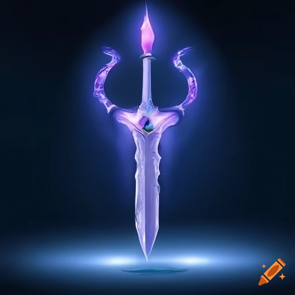 image of a radiant mythical sword