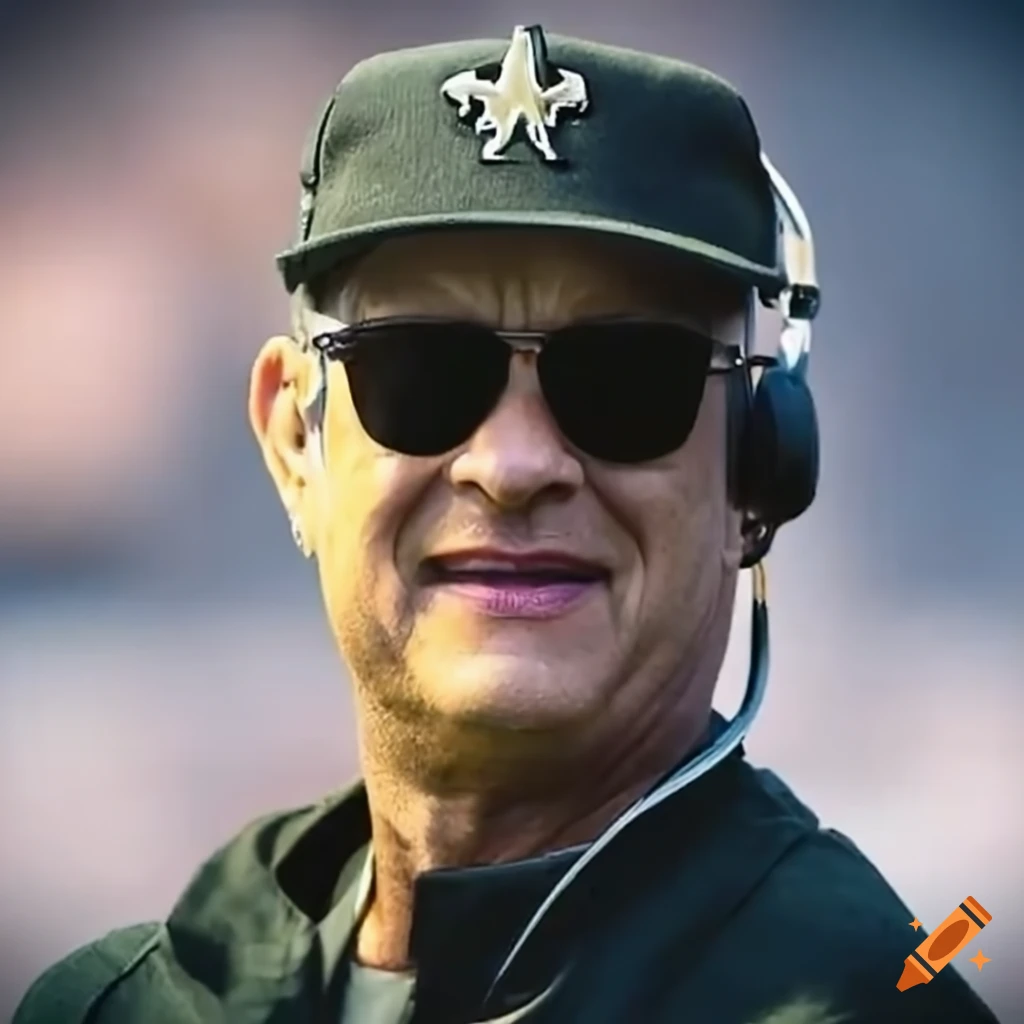 Tom Hanks coaching the New Orleans Saints