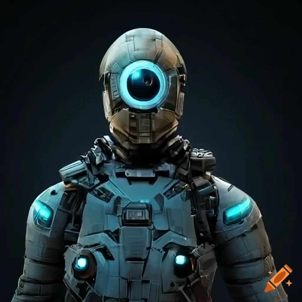 superhero with a surveillance-themed costume