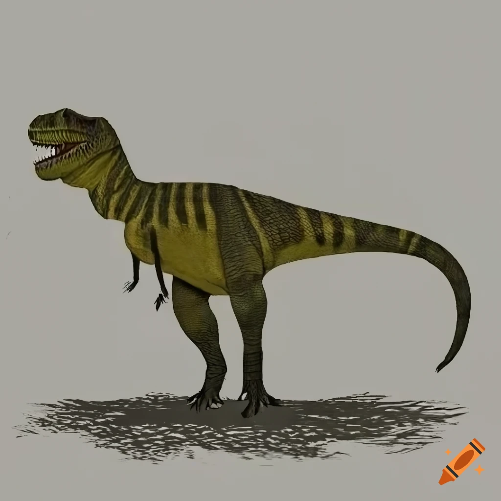 scientifically accurate depiction of a feathered Tyrannosaurus in Louisiana