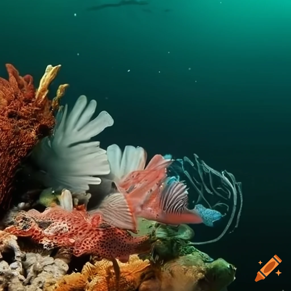 diverse aquatic life forms