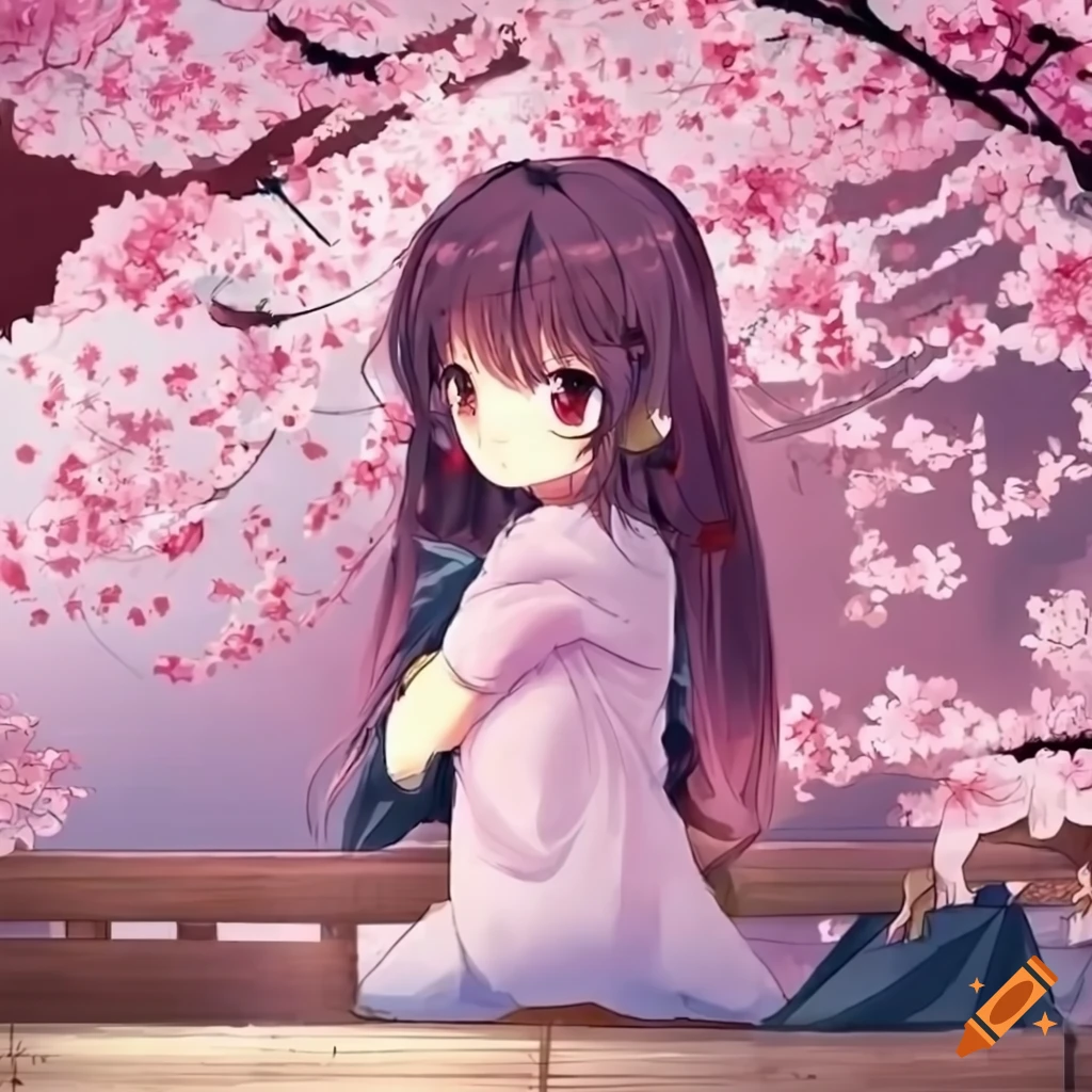 Cherry blossom Chibi Mangaka Anime, cherry blossom, manga, fictional  Character, flower png | PNGWing
