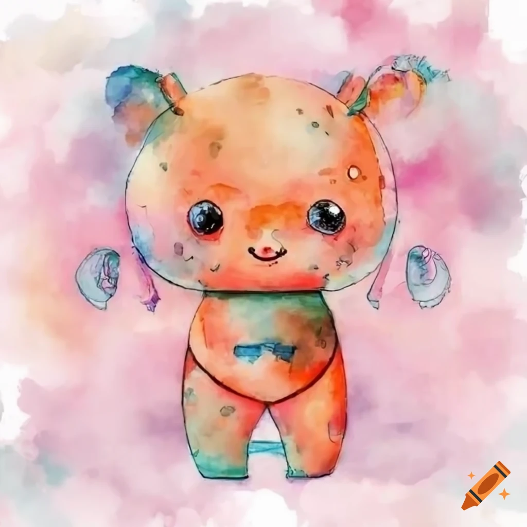 modern and luxurious background with cute characters