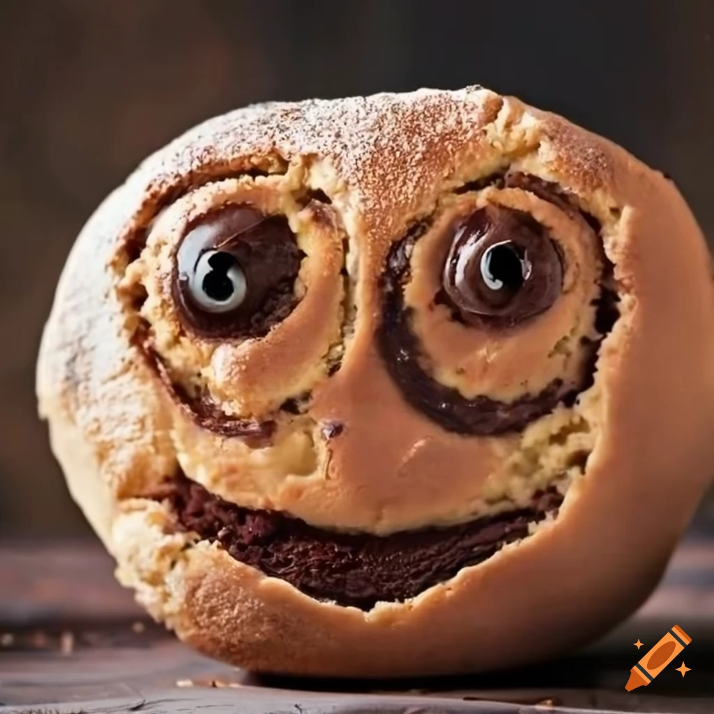 happy face Eccles cake