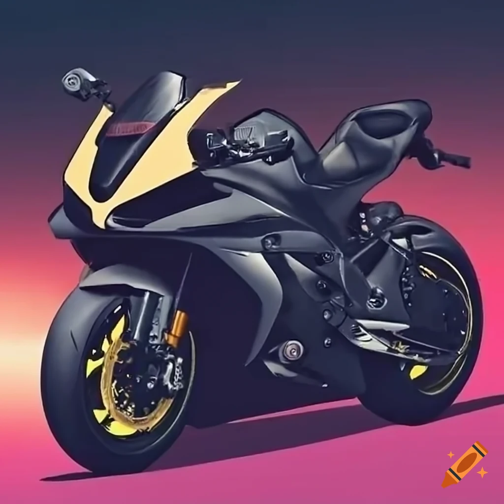 kangaroo riding a Yamaha R1 motorcycle