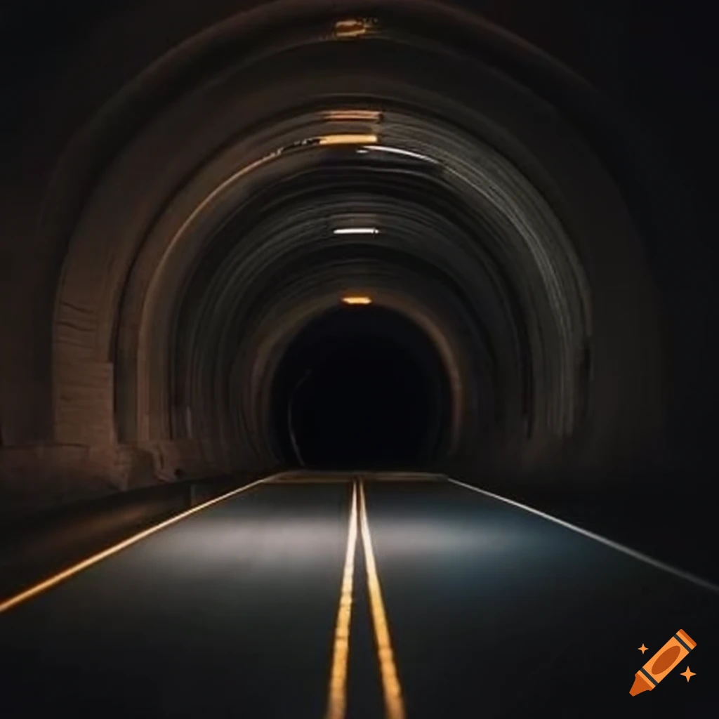 tunnel with a bright light at the end