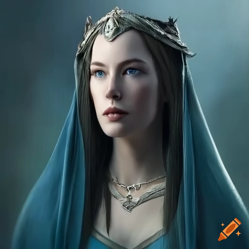photorealistic portrait of Arwen from Lord of the Rings