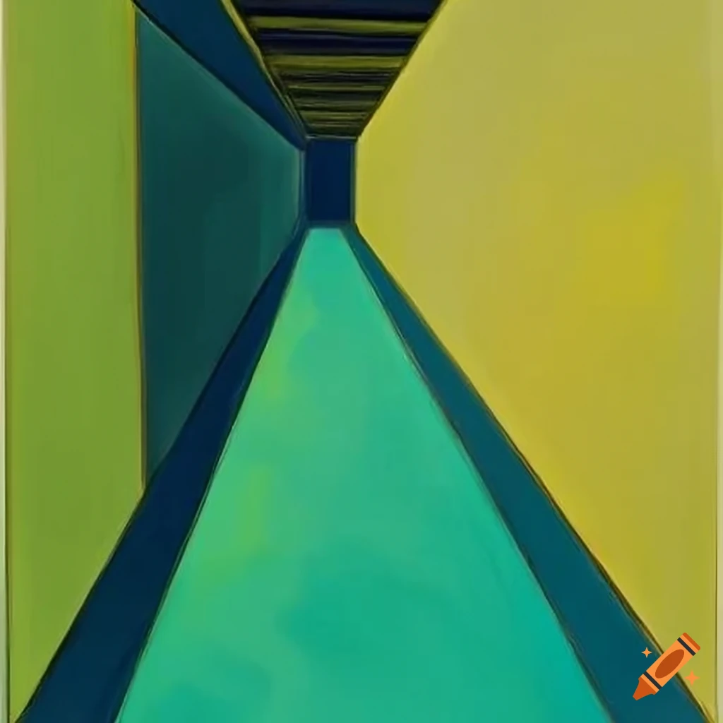 abstract art installation with cubes and metal figure