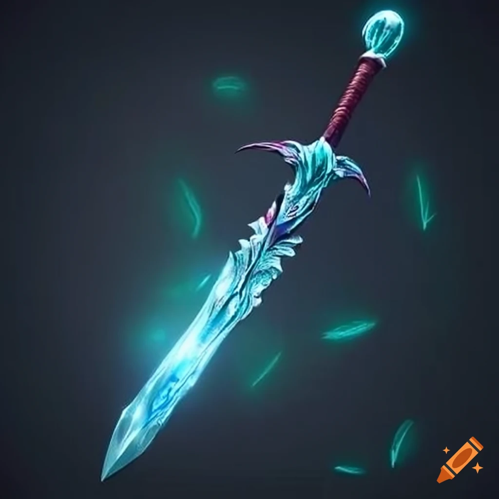 image of a mythical glowing sword