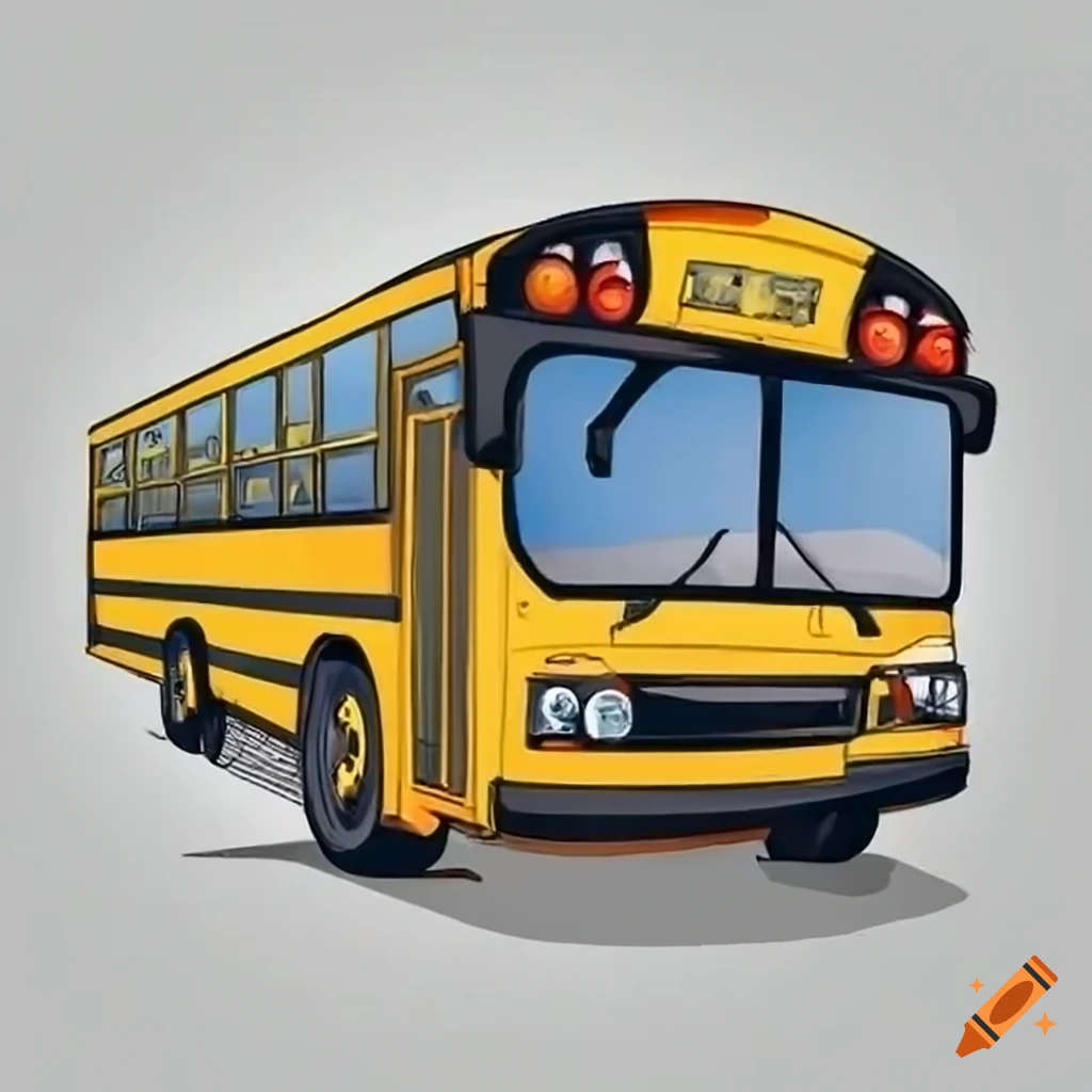 coloring page of a school bus