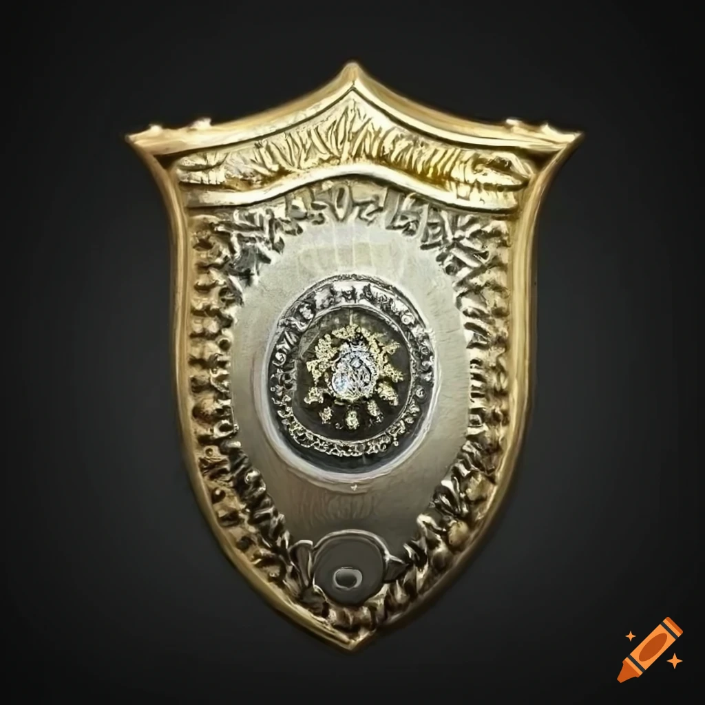 highly detailed hyper-realistic police badge