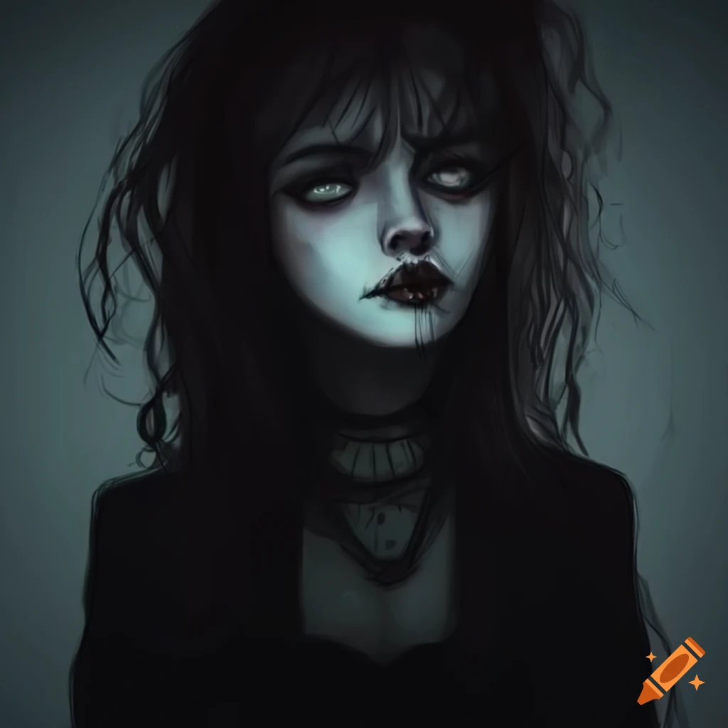 dark academia aesthetic with an edgy girl