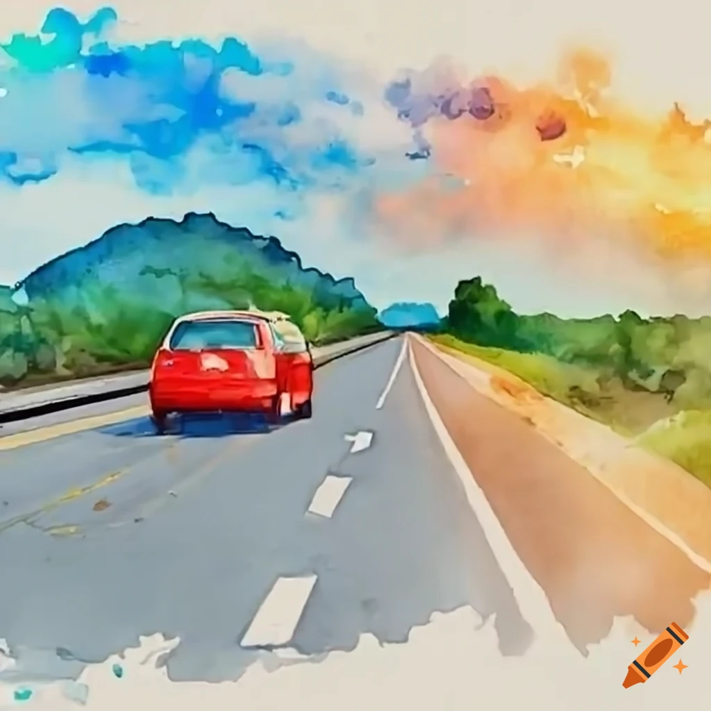 two cars on the highway