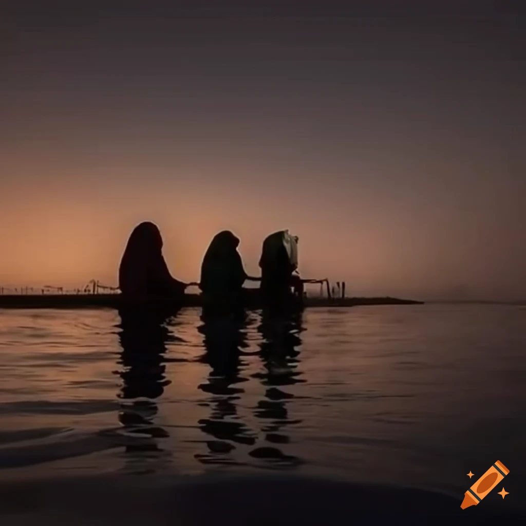 image of Pakistani refugees seeking safety on a boat