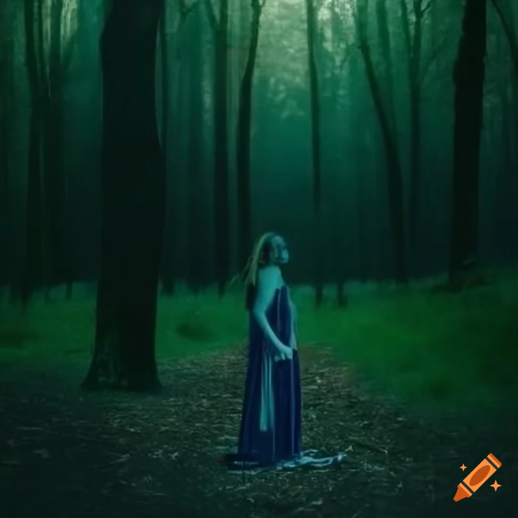 dreamlike picture of a forest