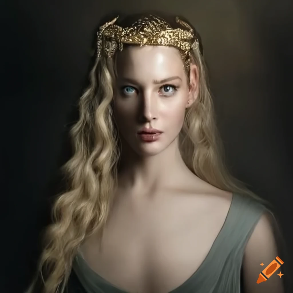 portrait of Galadriel from Lord of the Rings
