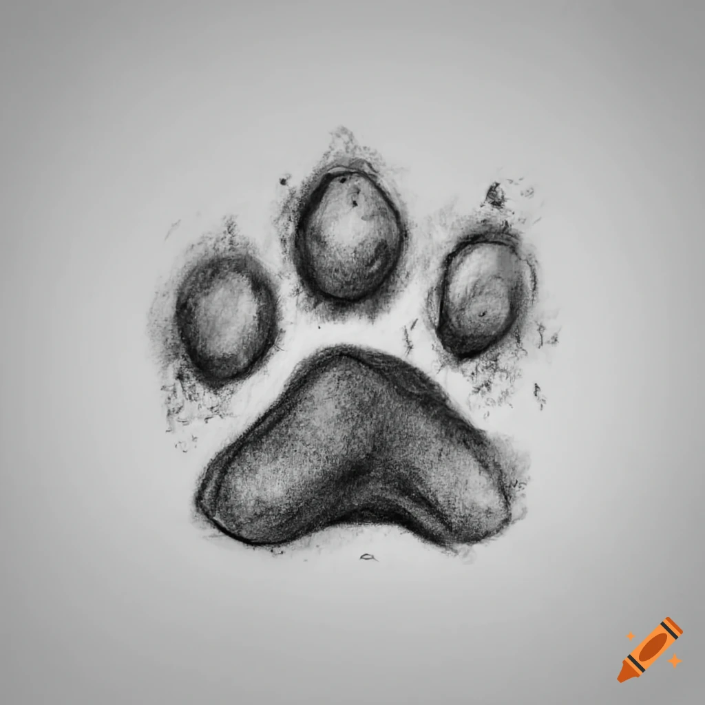 Dog paw sketch Stock Photos, Royalty Free Dog paw sketch Images |  Depositphotos