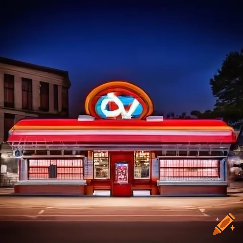 diner at dusk