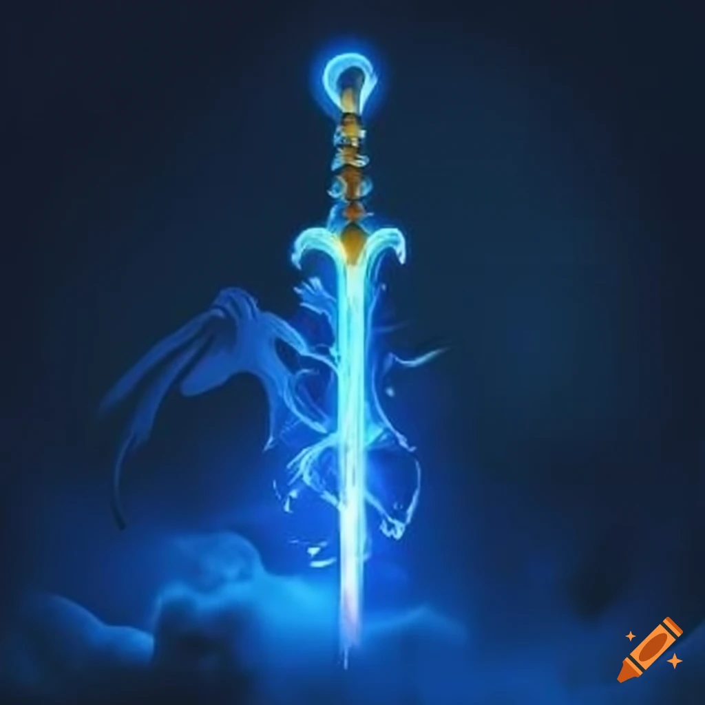 image of a radiant mythical sword