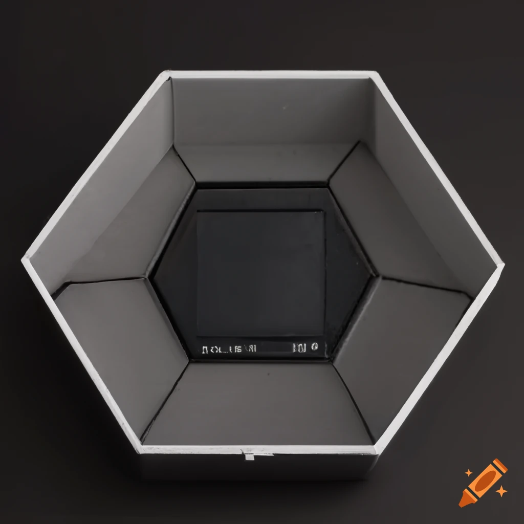 opened hexagon box