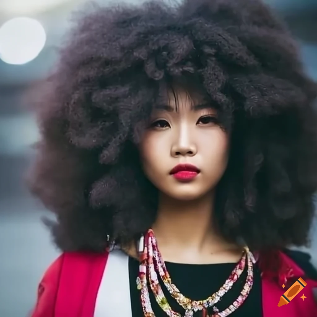 image of a young Chinese woman with afro dreads