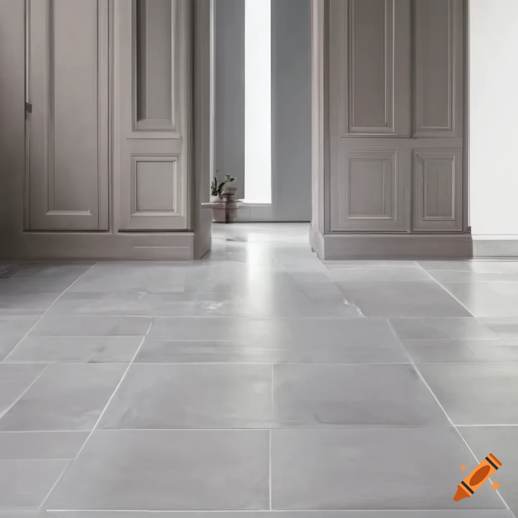 stylish grey tile floor