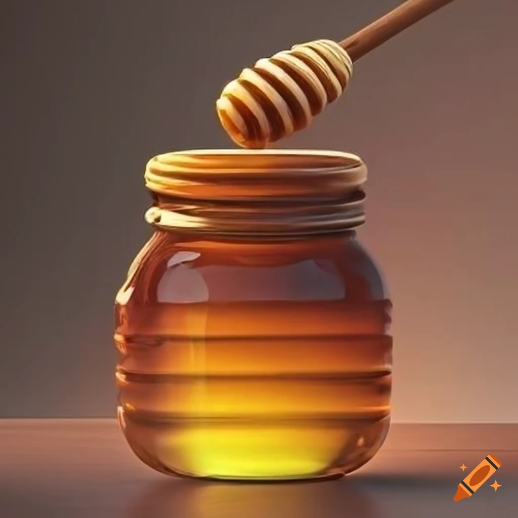 honey jar illustration
