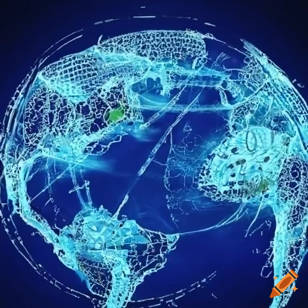 image representing interconnected world