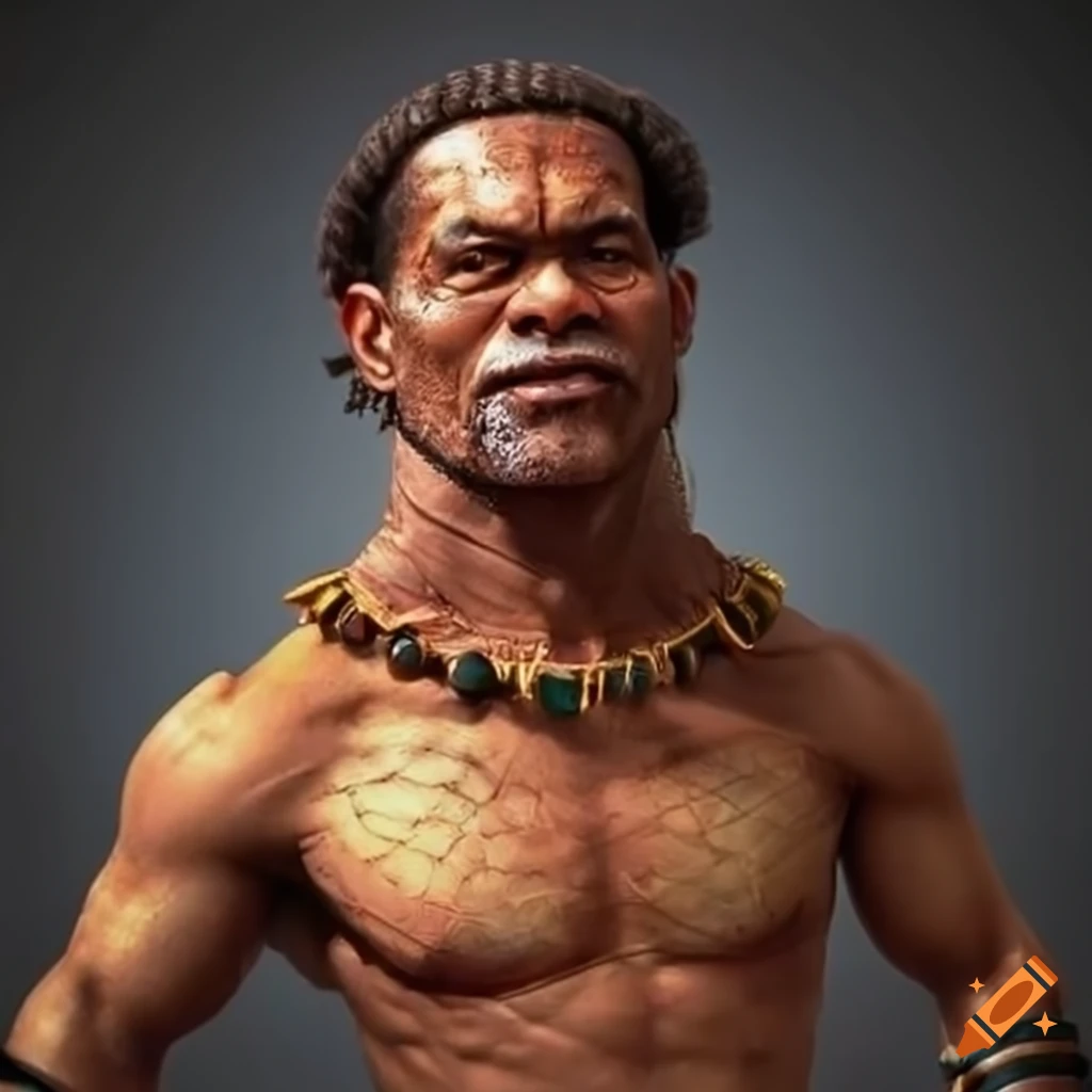 portrait of a Polynesian soldier