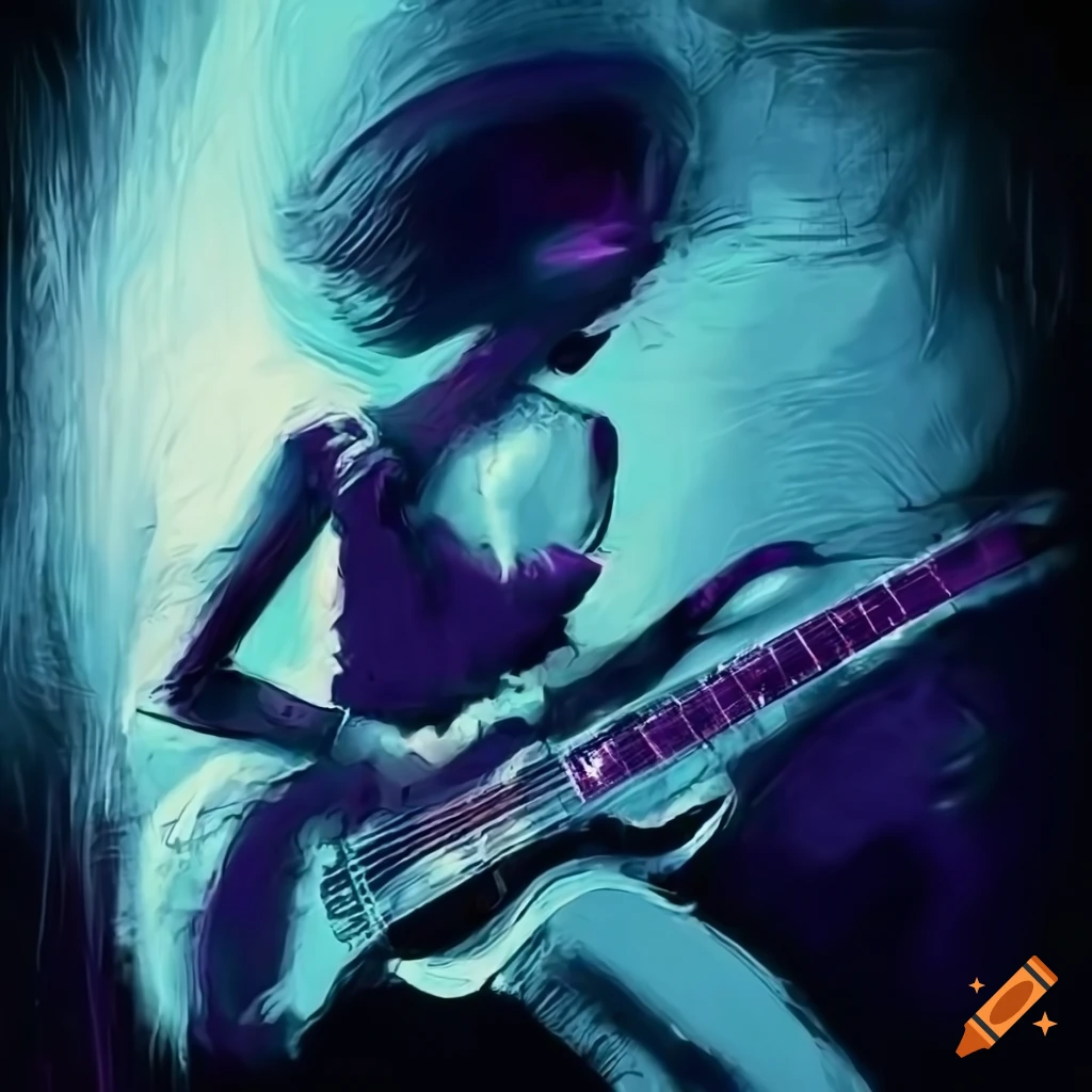 abstract cover art for a rock band
