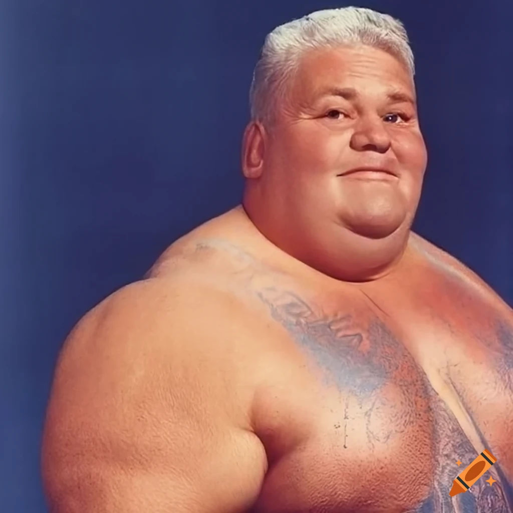 retro photo of a muscular strongman