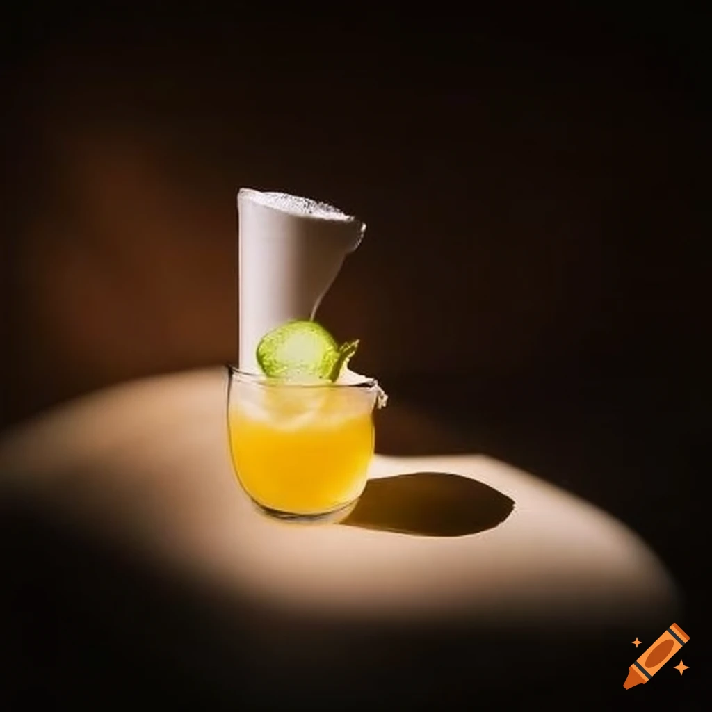 refreshing cocktail in sunlight