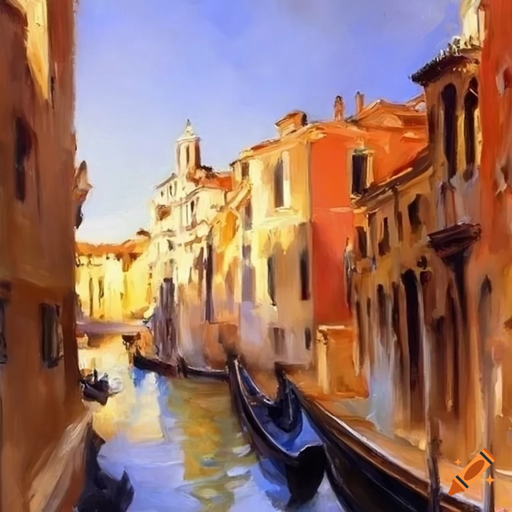 Sargent painting of a gondola in Venice