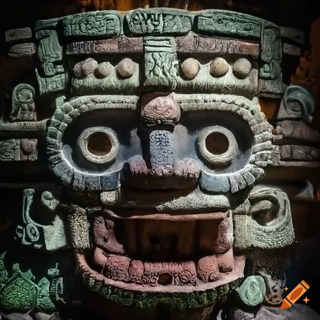 depiction of Tlaloc, Mayan god of rain