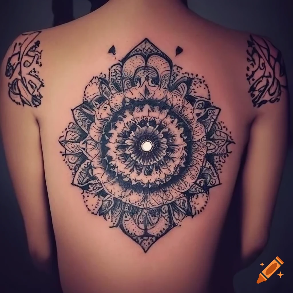 Mandala Tattoo Pattern Graphic by isalnesia · Creative Fabrica