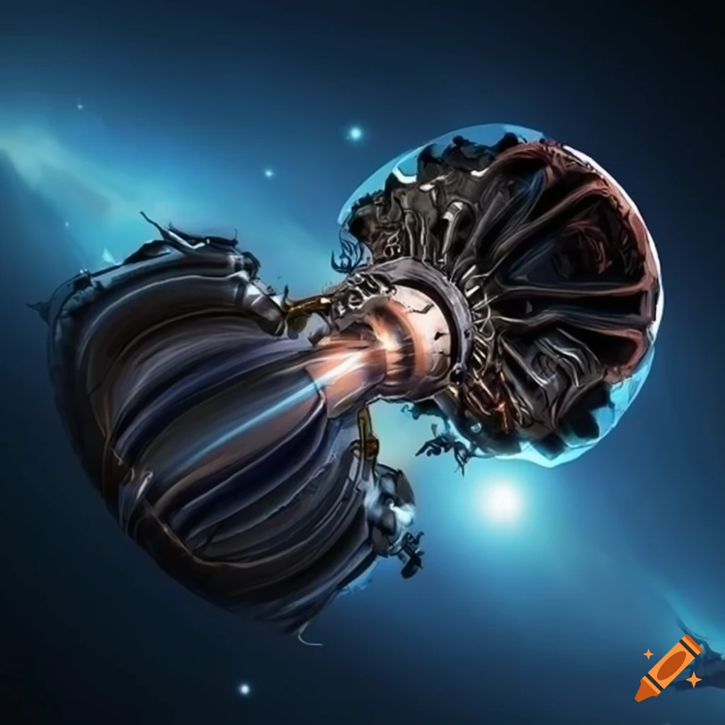 detailed concept art of a universe-driving engine