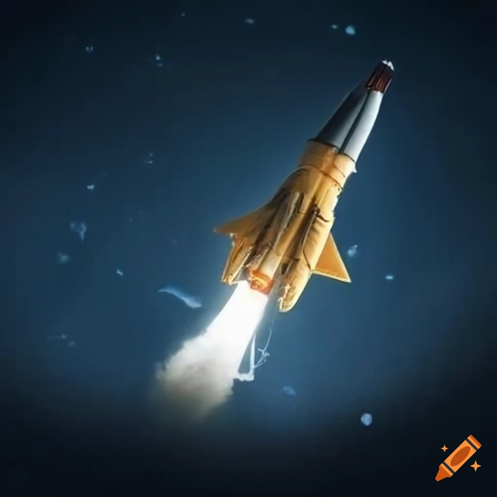 rocket on the moon