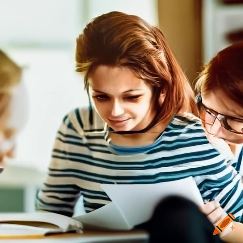 student working