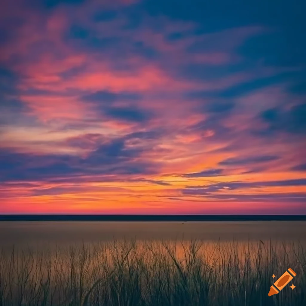 sunset over the Texas landscape