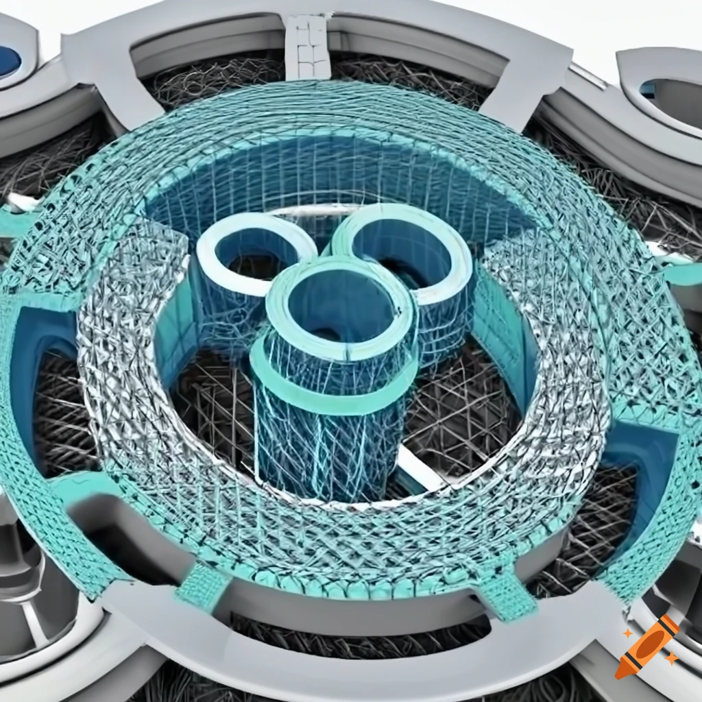 detailed 3D wireframe representation of two mechanical gears