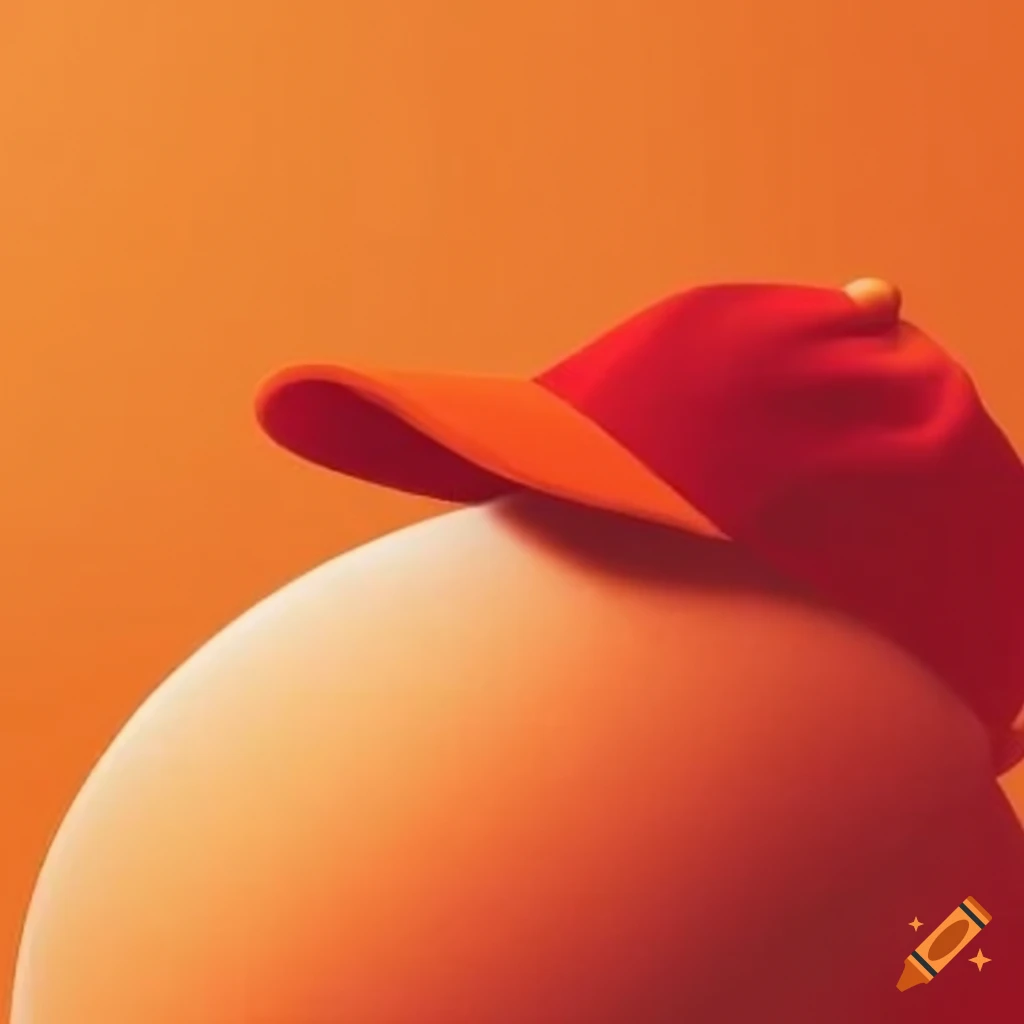 stylish orangish red cap