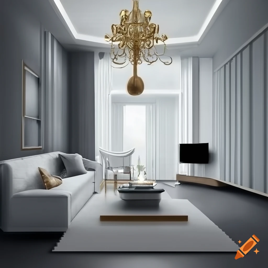 realistic high detailed modern apartment interior