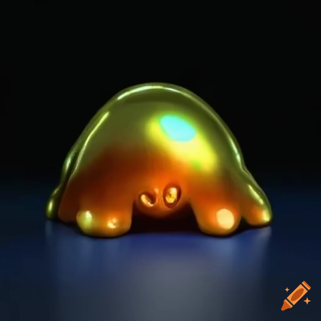 shiny and reflective slime monster