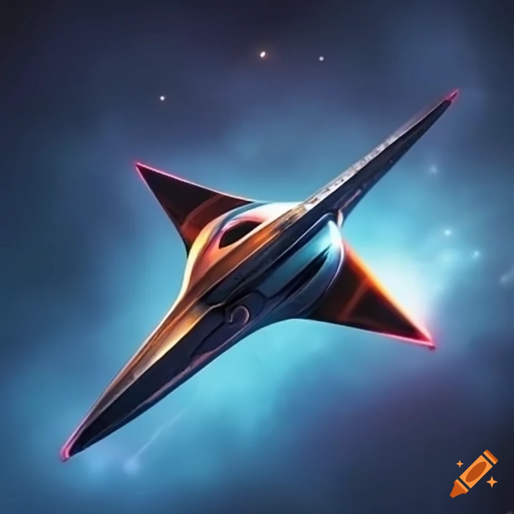 binocular-shaped starship