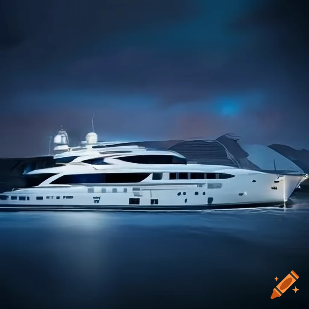 book cover of a murder on a yacht at night