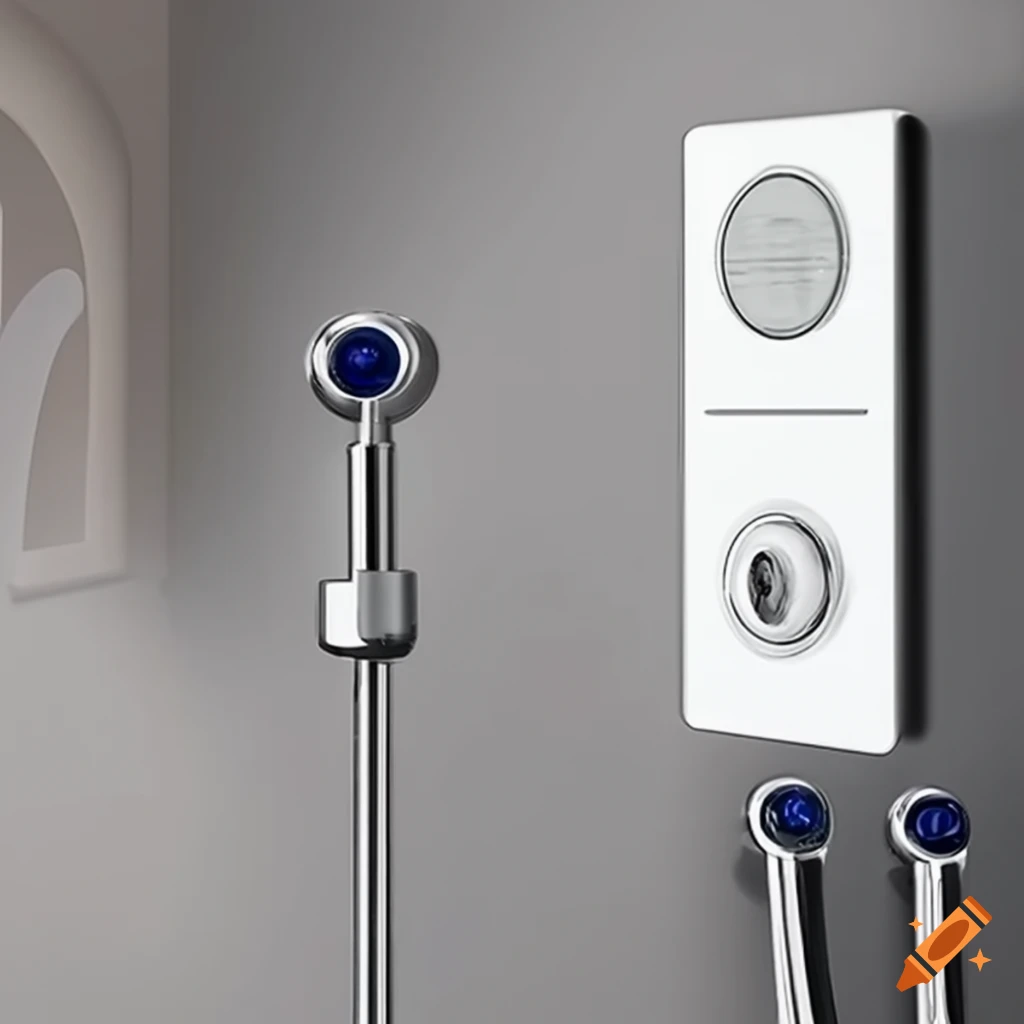 mangol's smart shower with built-in digital display